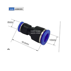 Straight Union One Touch Fitting – 10X 8 MM